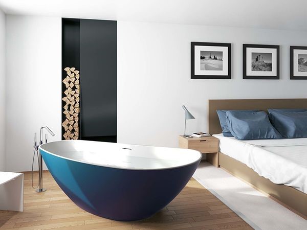 RIHO: Solid Surface-Badewannen mit Außenlack – exklusiv in Wunschfarbe 