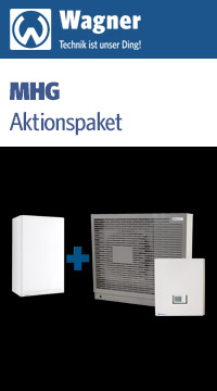 MHG Aktions-Set: Wärmepumpe MHG ecoWP Xe 10 oder 15 kW plus Gasbrennwertgerät MHG ecoGas Pro X 18 kW